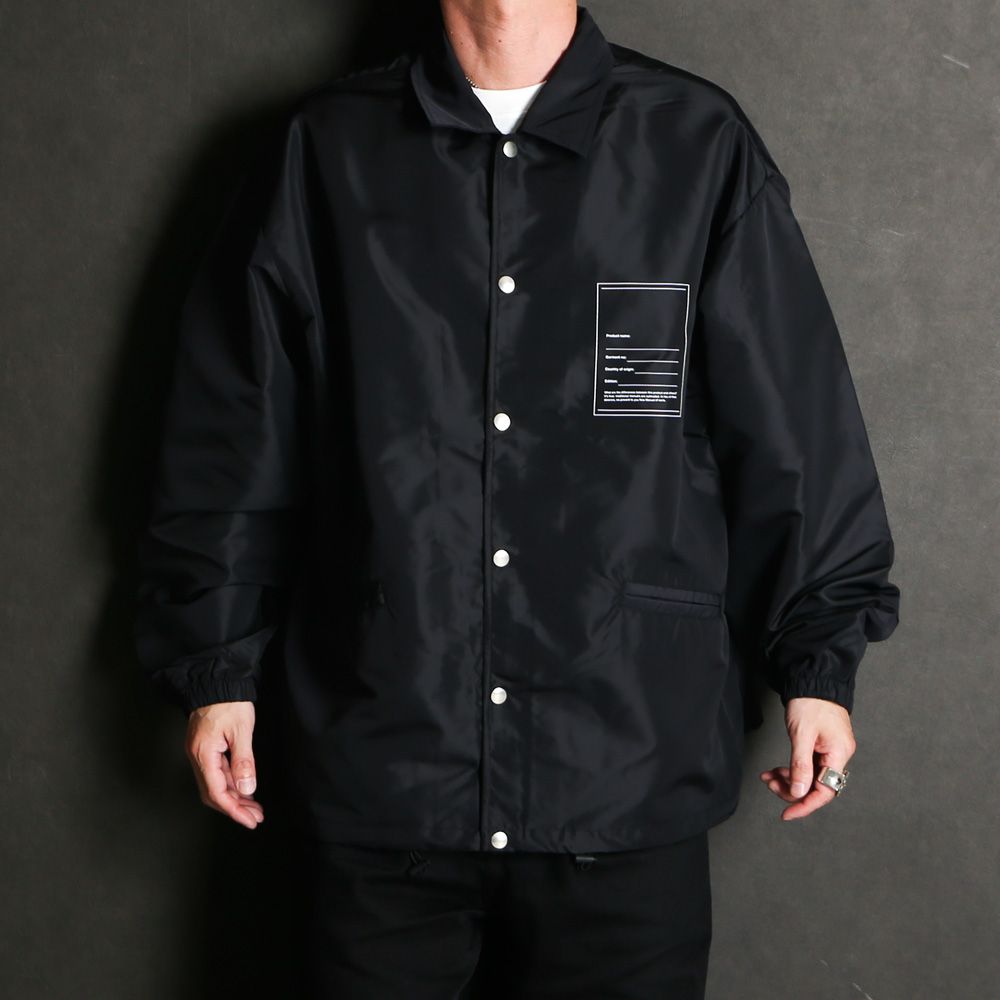COACH JACKET - BLK / コーチジャケット / 2026SS-JK2-YT