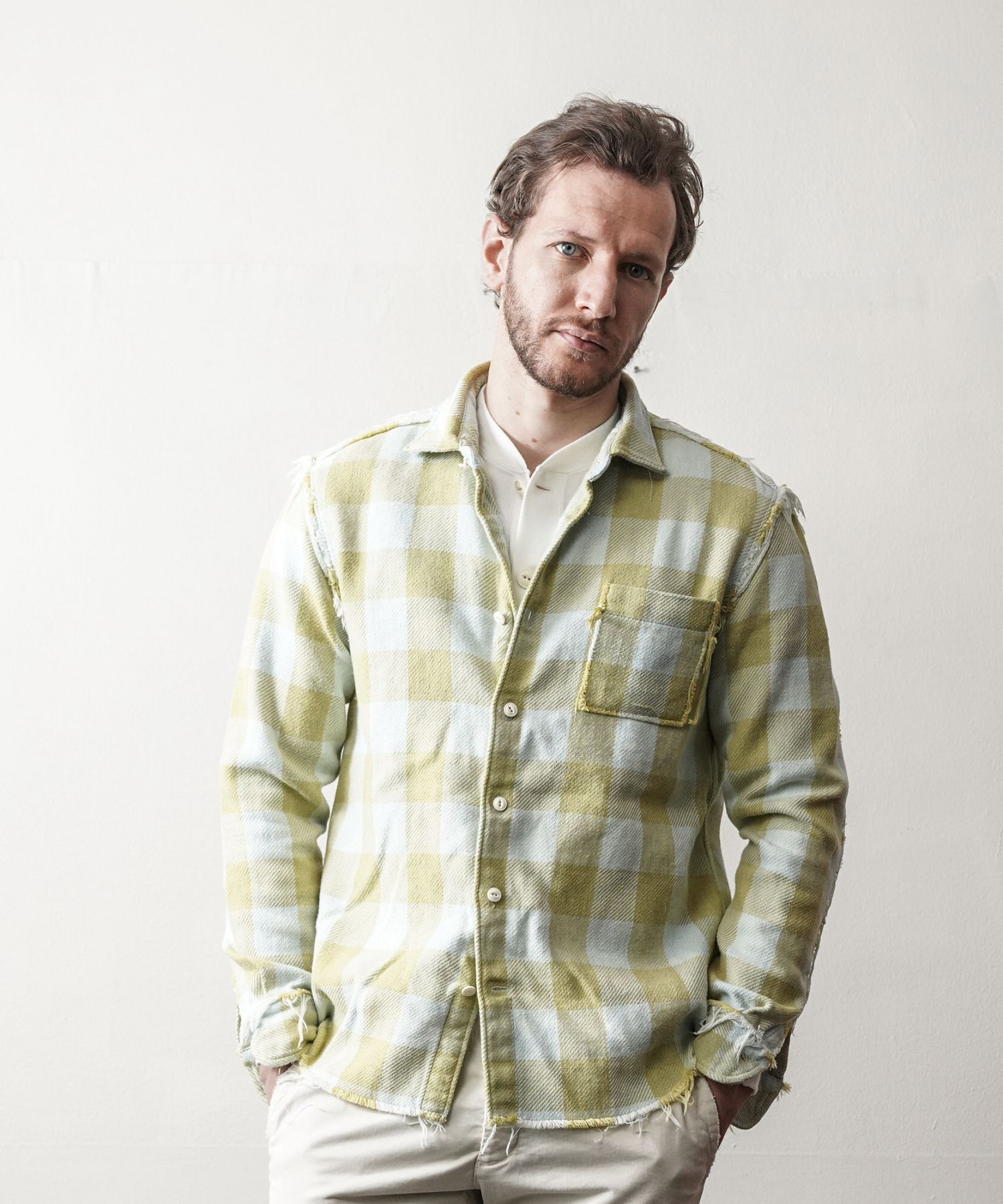 TMT - Buffalo PLAID FRINGE SHIRTS / フリンジ バッファローチェック