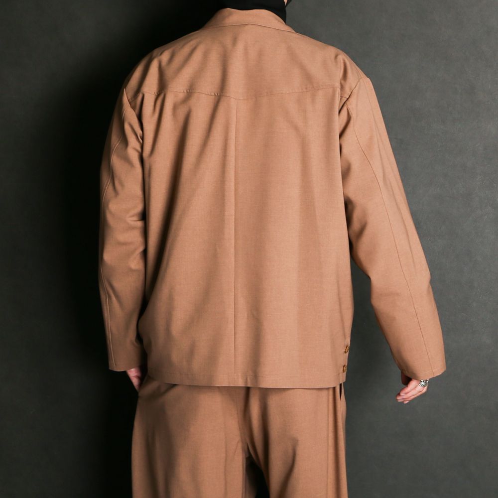 WORSTED WOOL-LIKE TWILL JK / シャツジャケット / 378205