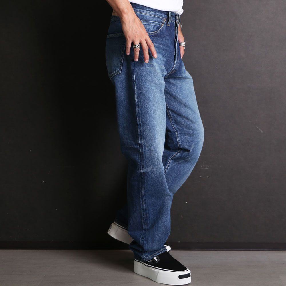 DENIM 5P PANTS H.WASH / ワイドストレート デニムパンツ / 1252005