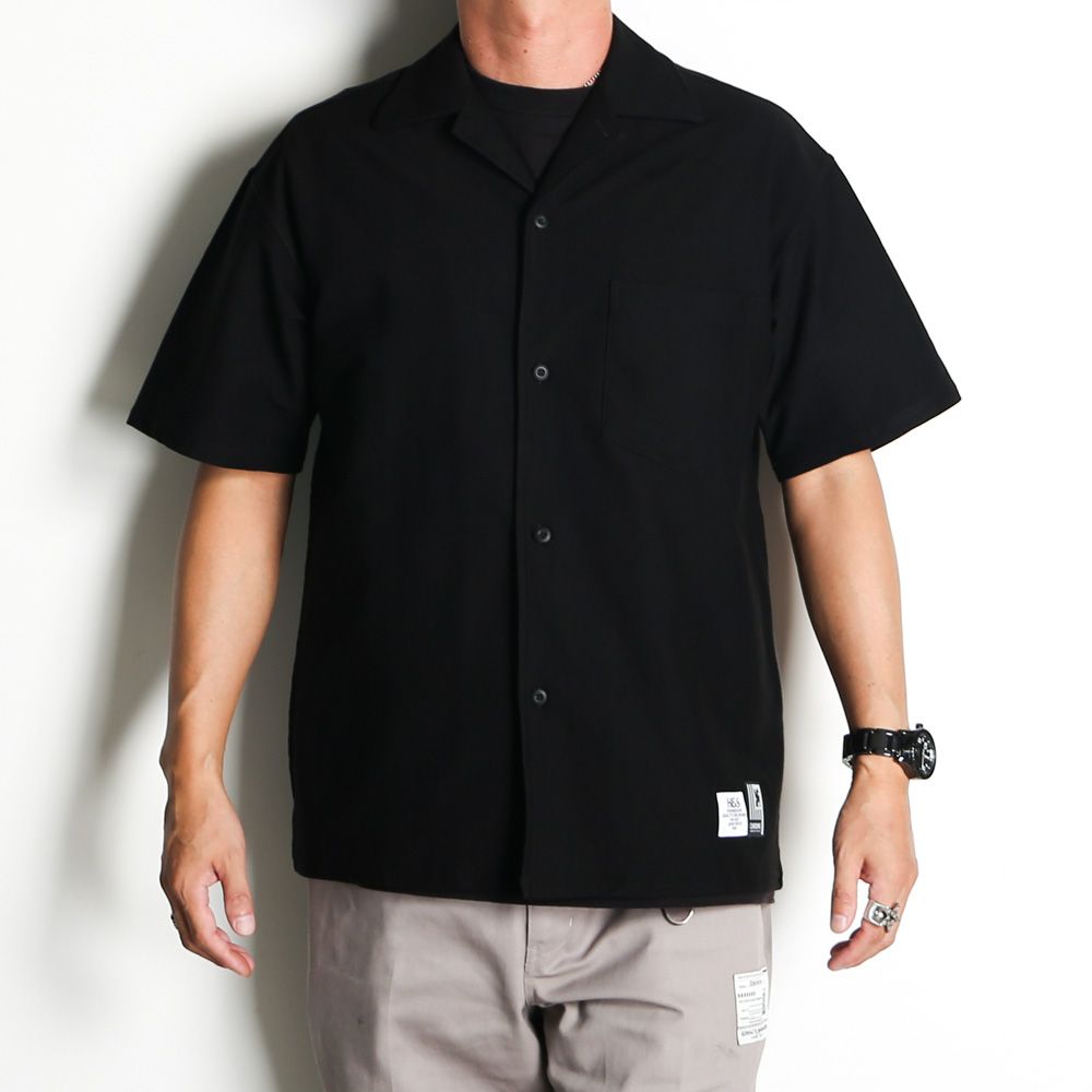 H&S×Chrome 8℃- S/S Shirt (26aw) - BLK / 半袖シャツ / HS-070126
