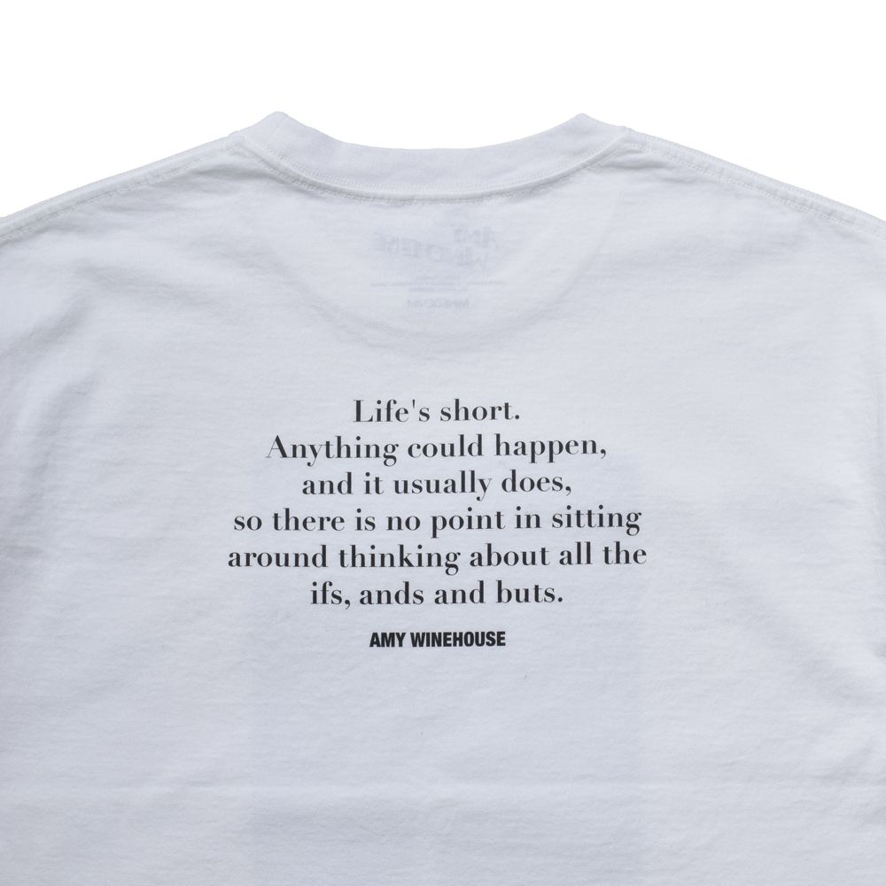 Amy Winehouse "Profile" Photo S/S Tee - WHT / MND-AMW001