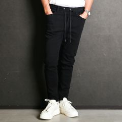 MICK DENIM JERSEY - BLACK / ジャージーンズ / BASIC-ST-020