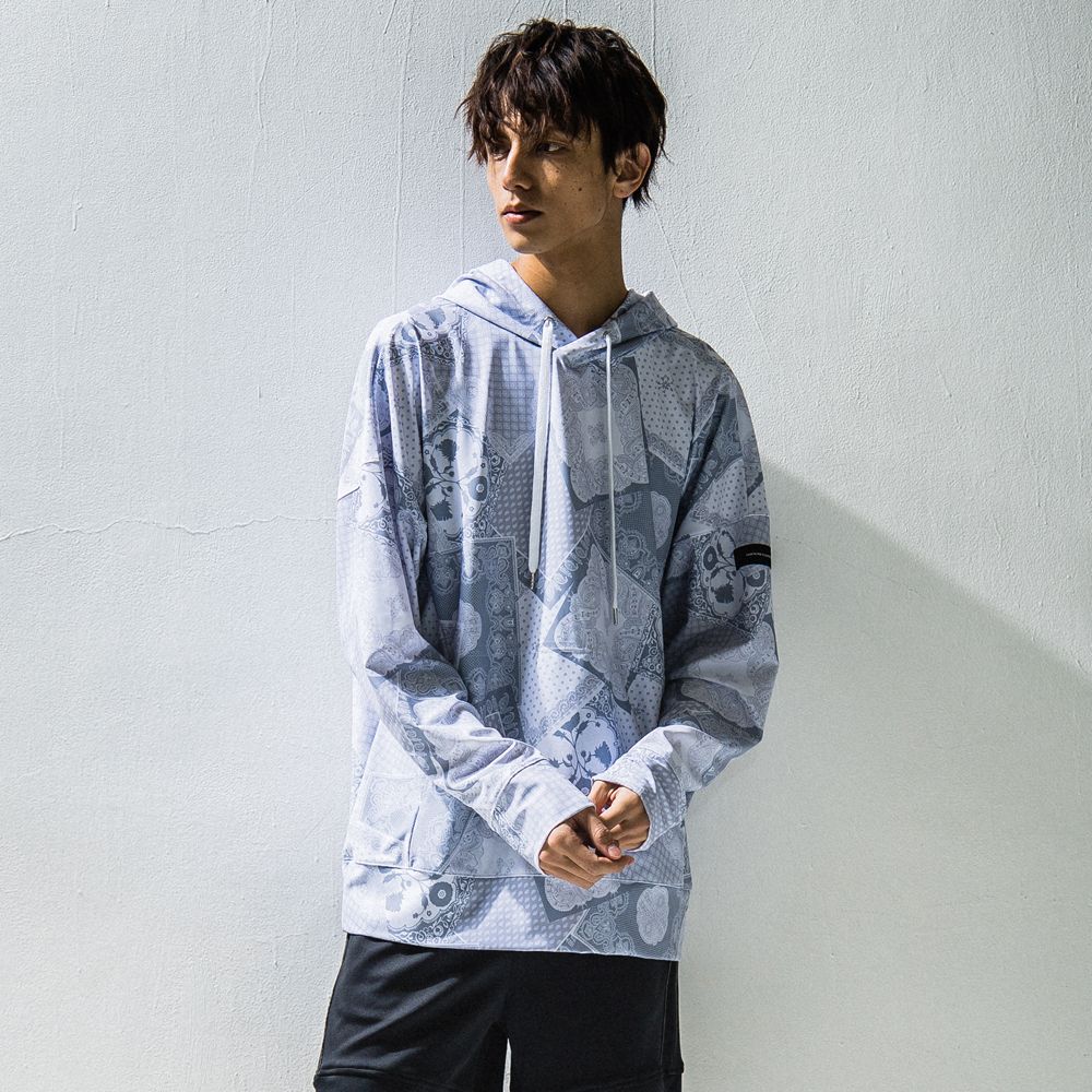 Paisley RUSH loose hoodie / ラッシュガード ルーズパーカー / RC24-C-001