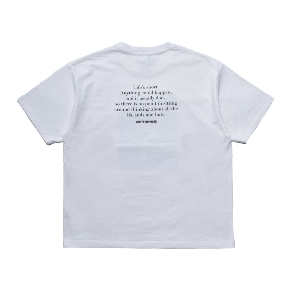 Amy Winehouse "Profile" Photo S/S Tee - WHT / MND-AMW001