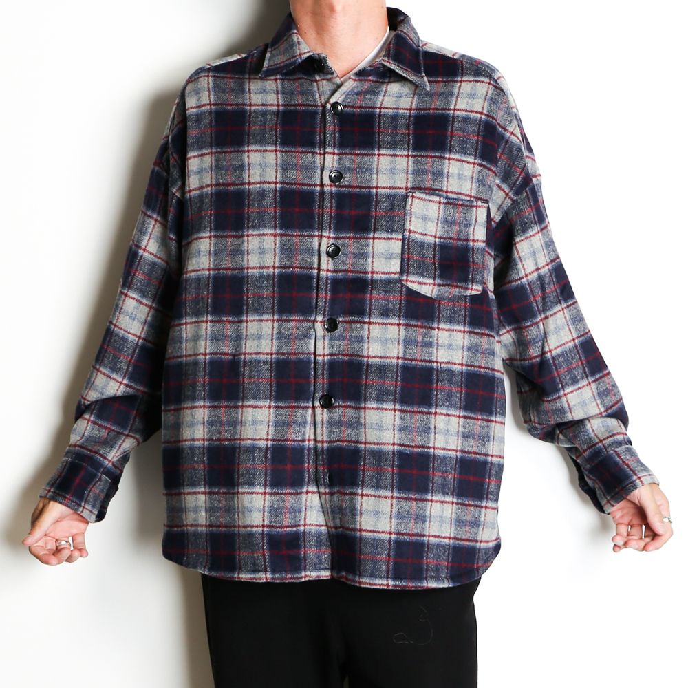 VICTIM - BIG CHECK SHIRTS JACKET / オーバーサイズ シャツジャケット