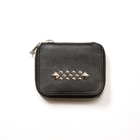 STUDS LEATHER ZIP MULTI WALLET / スタッズ ジップウォレット / CL-25AW010LE