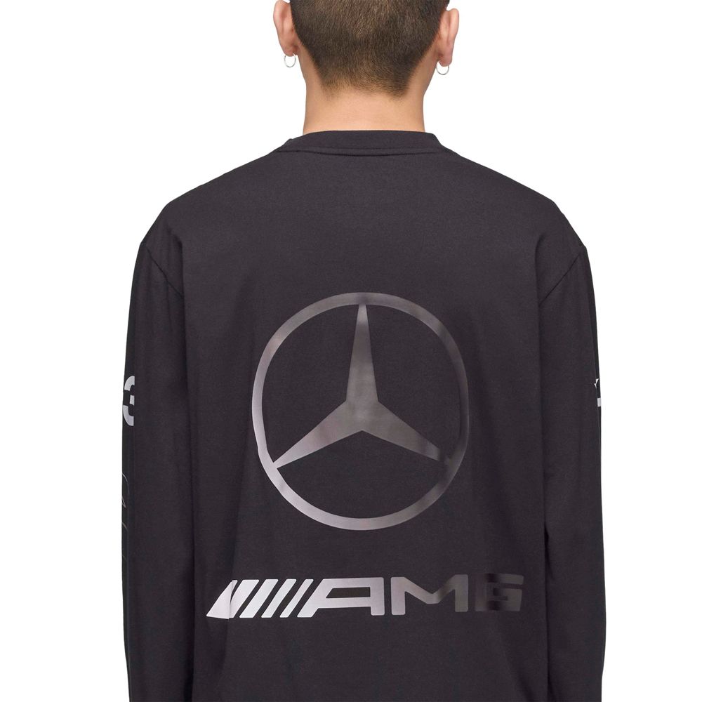 Y-3 MERCEDES-AMG PETRONAS FORMULA 1 TEAM CHAOS LOGO LONG SLEEVE TEE / Tシャツ / KR2372