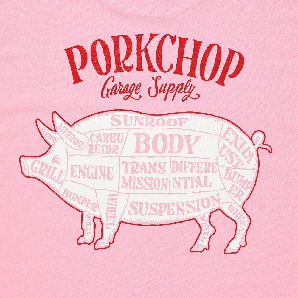 【ラスト1点-サイズXL】 PORK BACK TEE - PINK / ショートスリーブTシャツ