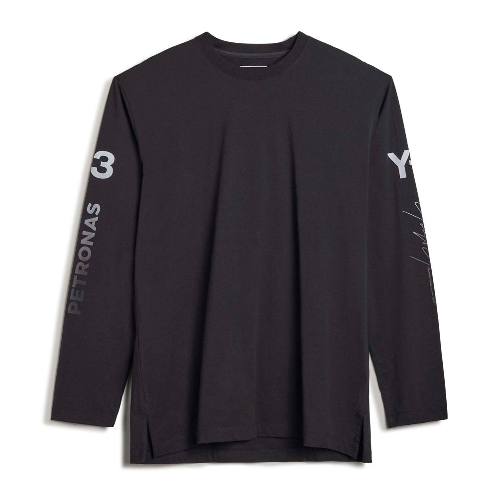 Y-3 MERCEDES-AMG PETRONAS FORMULA 1 TEAM CHAOS LOGO LONG SLEEVE TEE / Tシャツ / KR2372