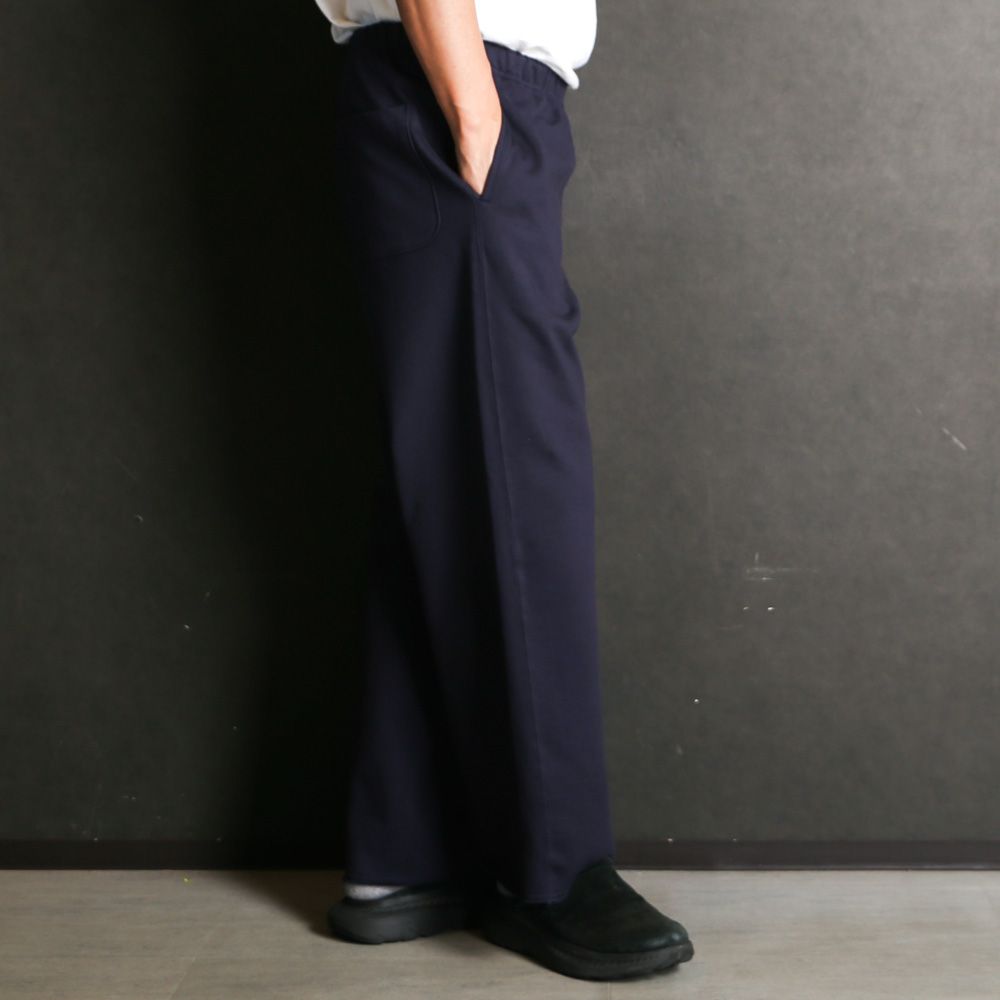 GYM PANTS - D.NAVY / オーガニックコットンヘビー吊裏毛 - ジムパンツ / A25D03PT01C