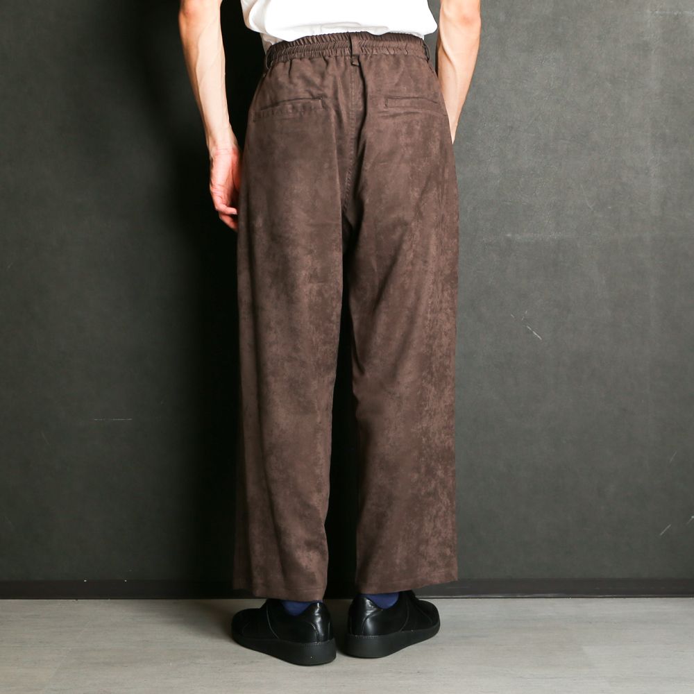 ECO SUEDE 2TUCK WIDE PT / エコスエード 2タックワイドパンツ / 479206