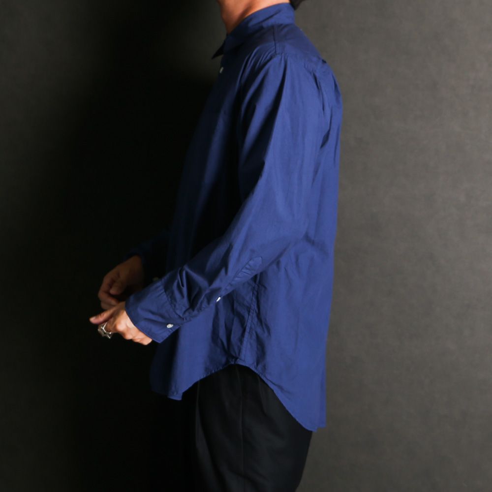 REGULAR COLLAR SHIRT - BLUE / オーガニックコットンシルク120/2タイプライター - レギュラーカラーシャツ / M25C13SH01C