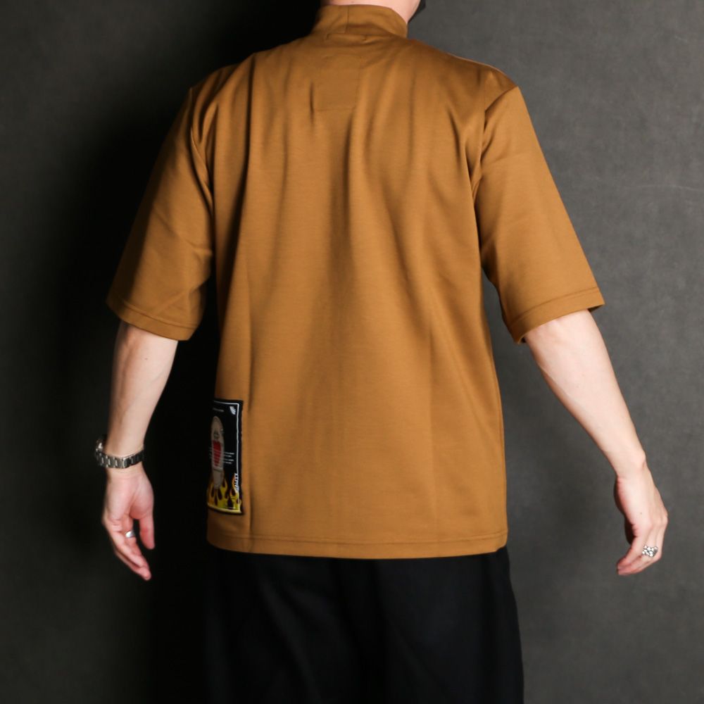 "TENDER"LOGO MOCK NECK TEE / GY-TO-4231