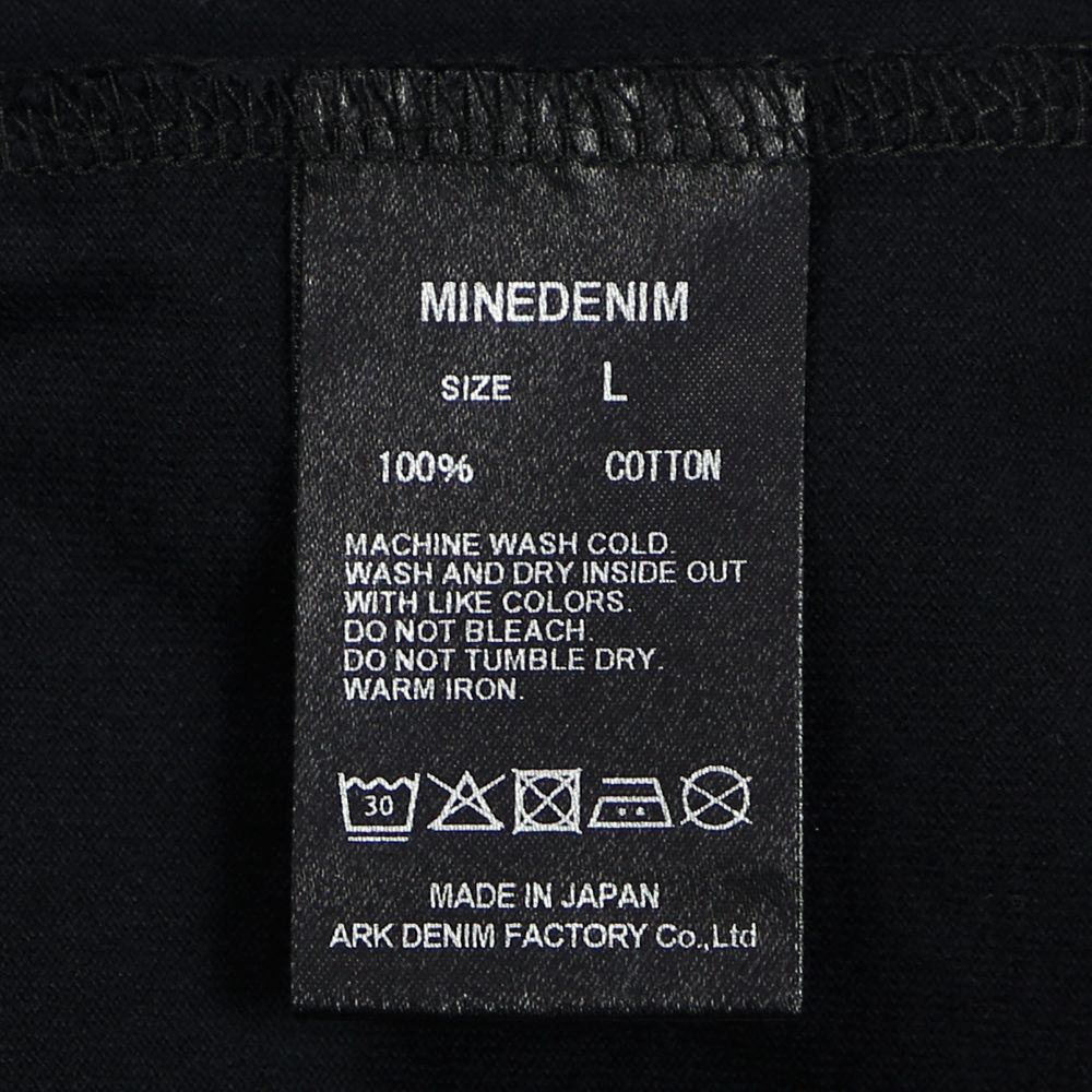 × baanai / "EXPERIMENTALISM" Black T-SH EXPERIMENTALISM T-SH / 2206-6003