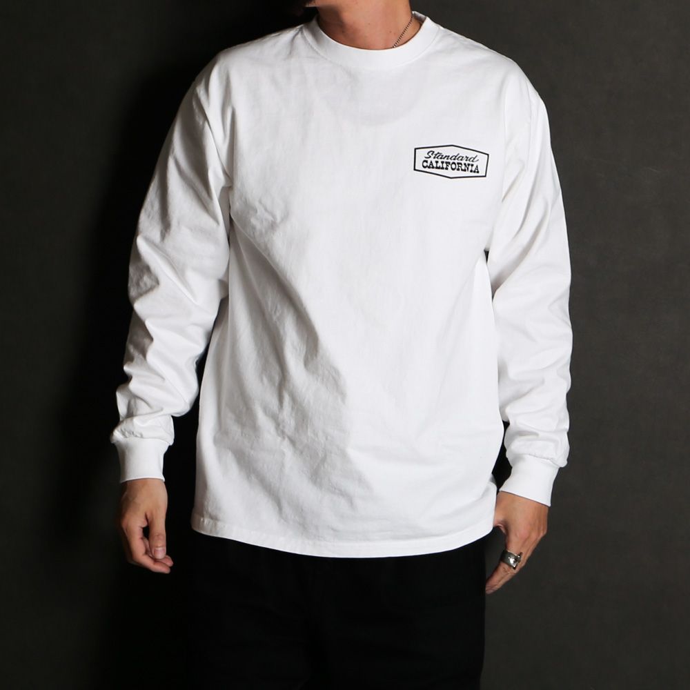 SD Heavyweight Stadium Logo Long Sleeve T - WHITE /  Tシャツ / TSOLB120