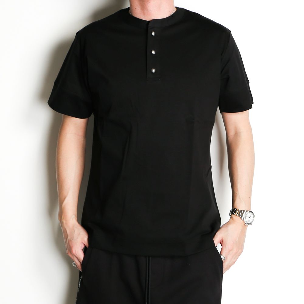 SILKETE HENRY NECK RELAX T-SHIRTS / シルケット ヘンリーネックTシャツ  / UST-22023