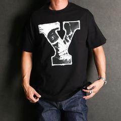× Y's for men / ROUND NECK SHORT SLEEVE T C Ys - BLK / Tシャツ / ML-T72-990