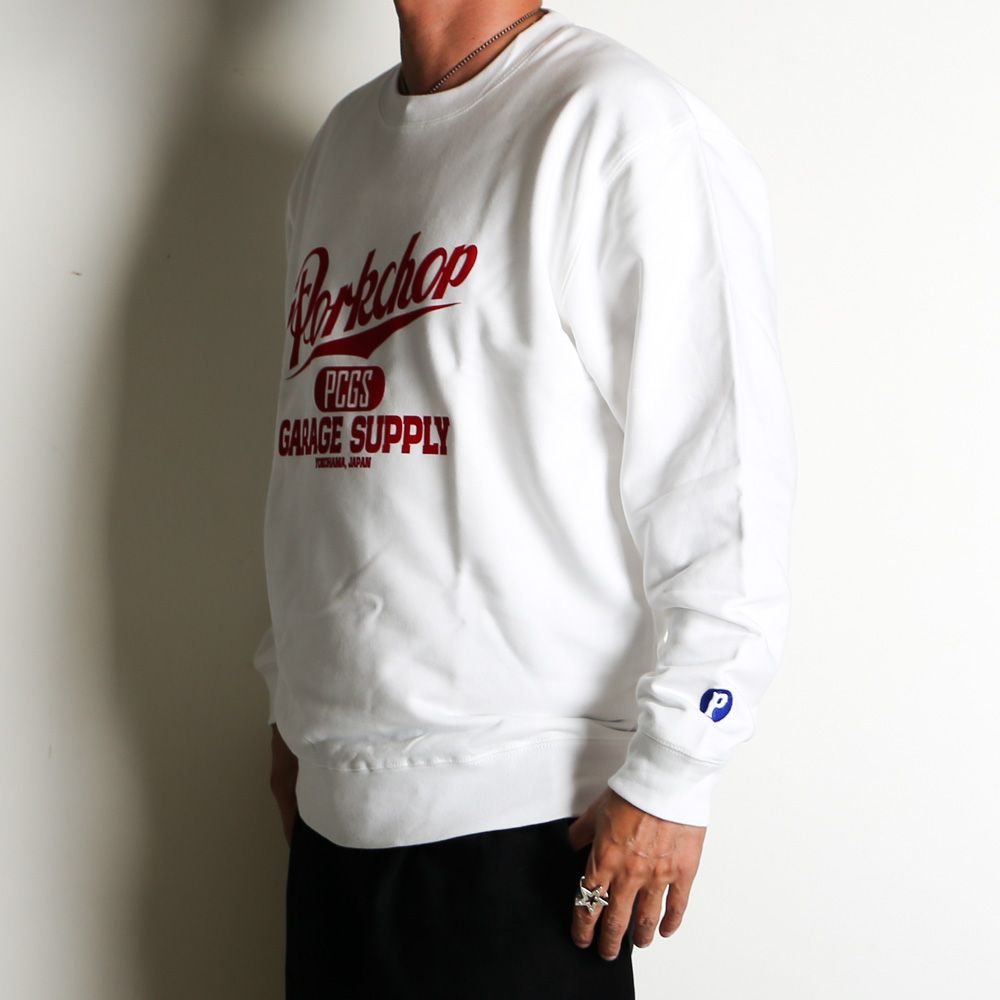 SCRIPT COLLEGE SWEAT - WHITE / スウェット