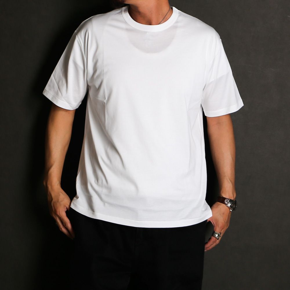 NEW RELAXED FIT Tee - WHITE / オーガニックGIZA 70/2天竺 - ニューリラックスドフィットTee / A26B08CS01B