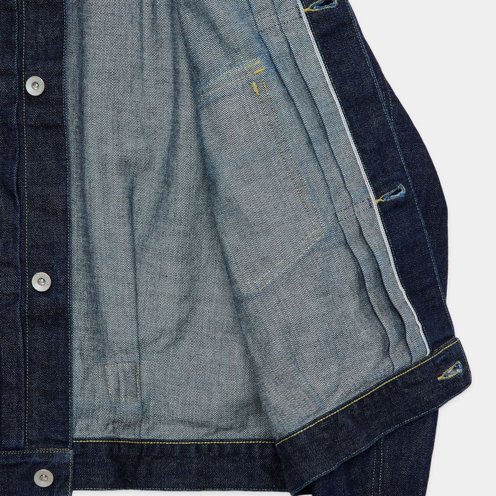 TYPE-1 DENIM JACKET - INDIGO O.W / オーガニックコットン 13.5oz セルビッチデニム - TYPE-1 デニムジャケット / M26C07BL01C (7月下旬入荷予定)