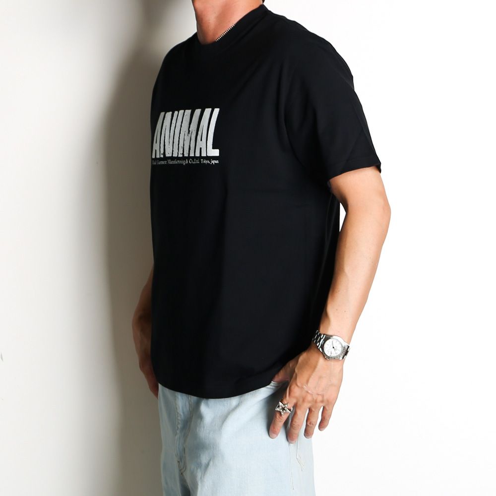 【ラスト1点-サイズXXL】 ANIMAL X TEE - BLACK / Tシャツ / 24'SPT-0701