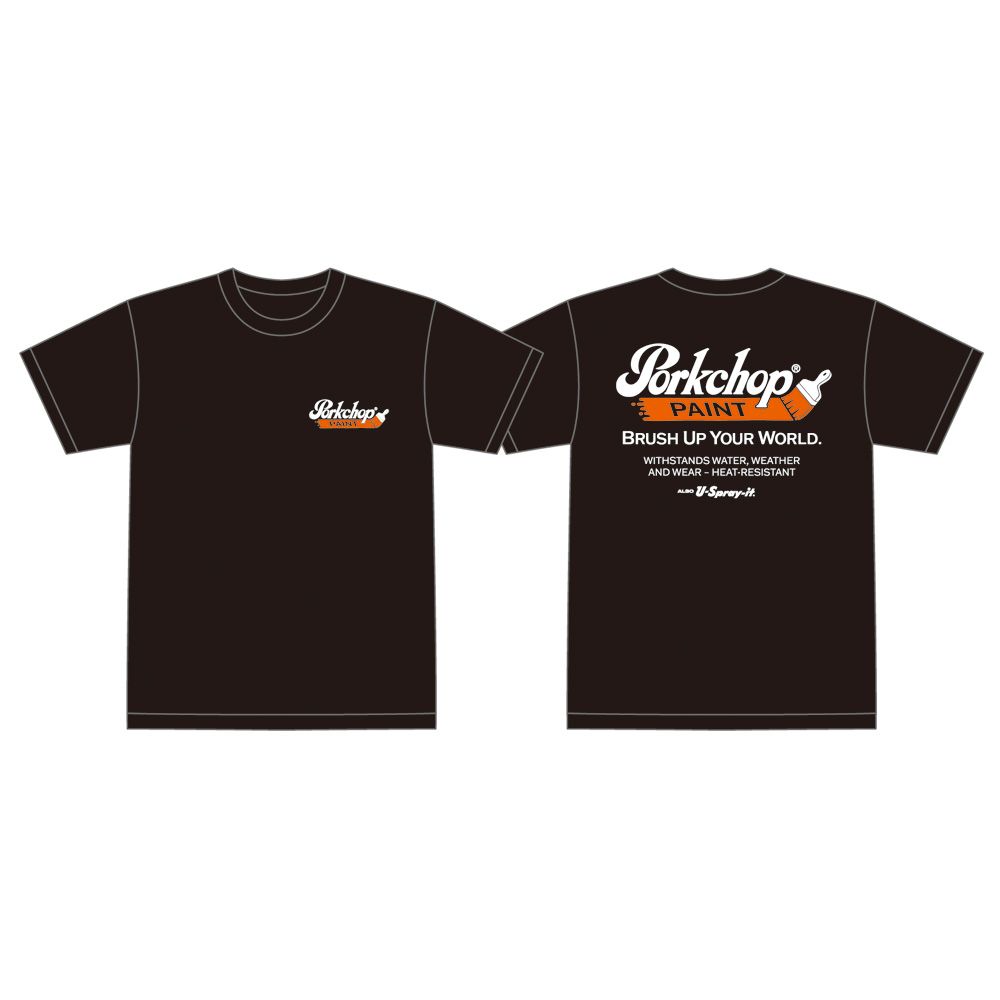 PCP LOGO TEE - BLACK / ショートスリーブTシャツ