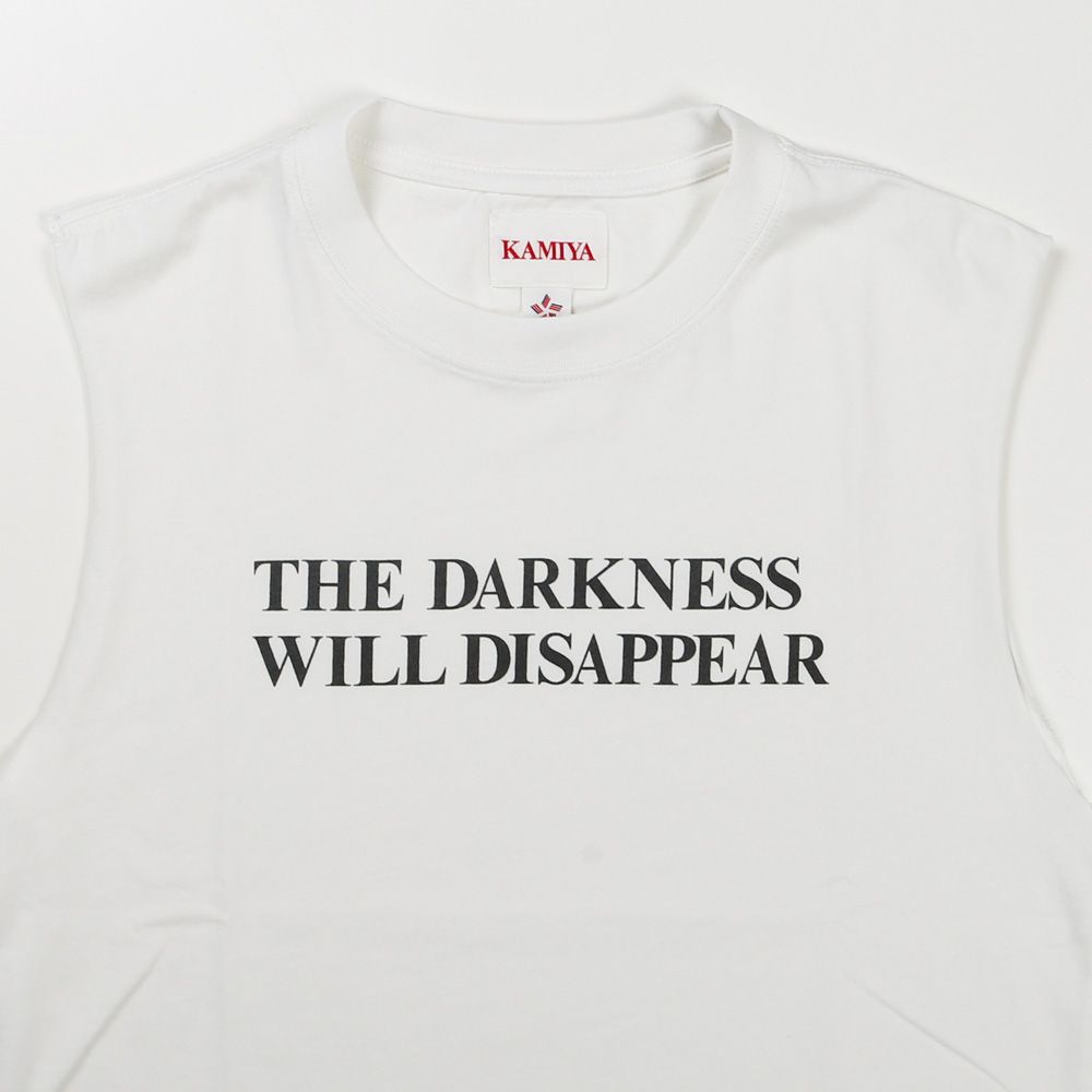 Typography Short N/S Tee T/C - WHITE / ノースリーブ Tシャツ / G16TS094