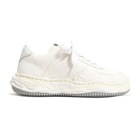 "WAYNE" original sole washed canvas  Low-Top sneaker / A08FW708