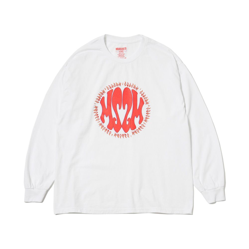 さすらいROCK　M&M×MASSES Tシャツ White Lサイズ M&M CUSTOM PERFORMANCE - PRINT L/S TEE (×MASSES) (WHITE