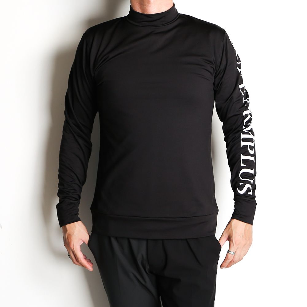 BACK BIG LOGO HIGH NECK T-SHIRTS / バックロゴ モックネックTシャツ / LAT-22002