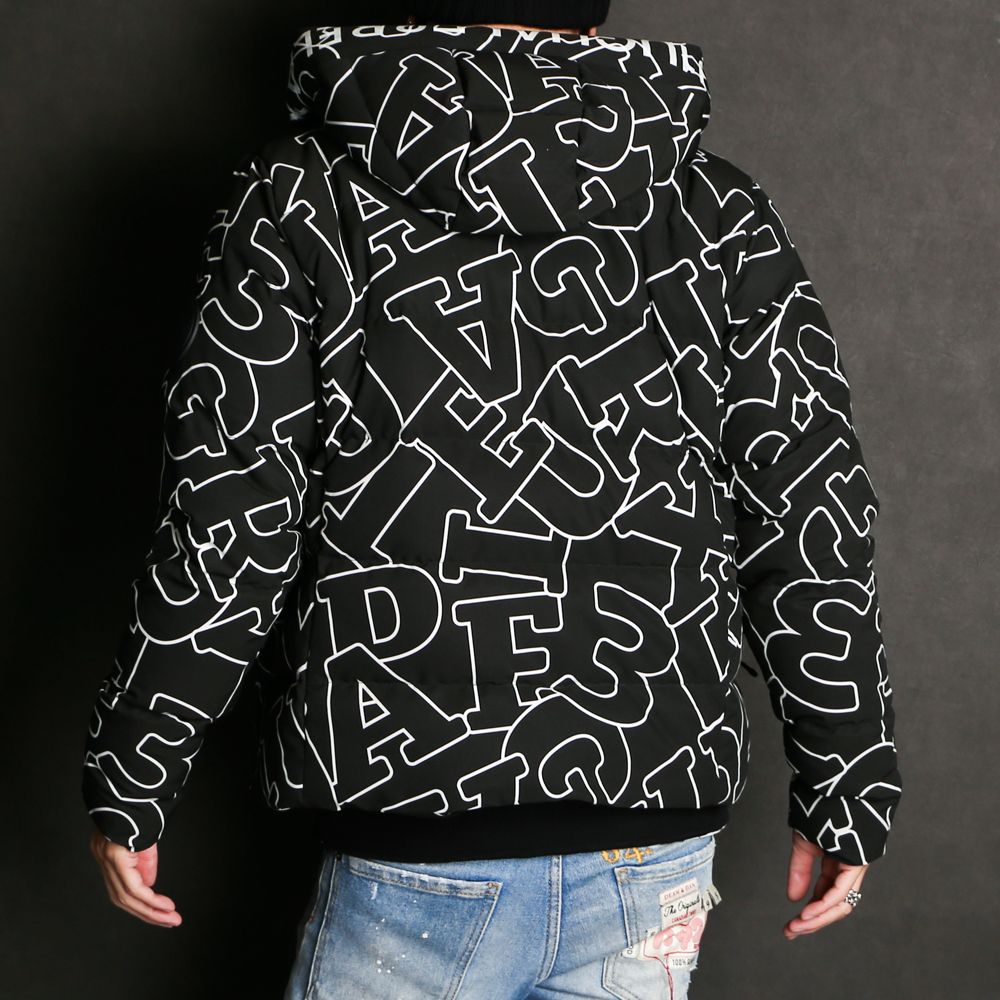LETTERING DOWN JACKET / ダイアゴナルロゴ ダウンジャケット / USO-21042