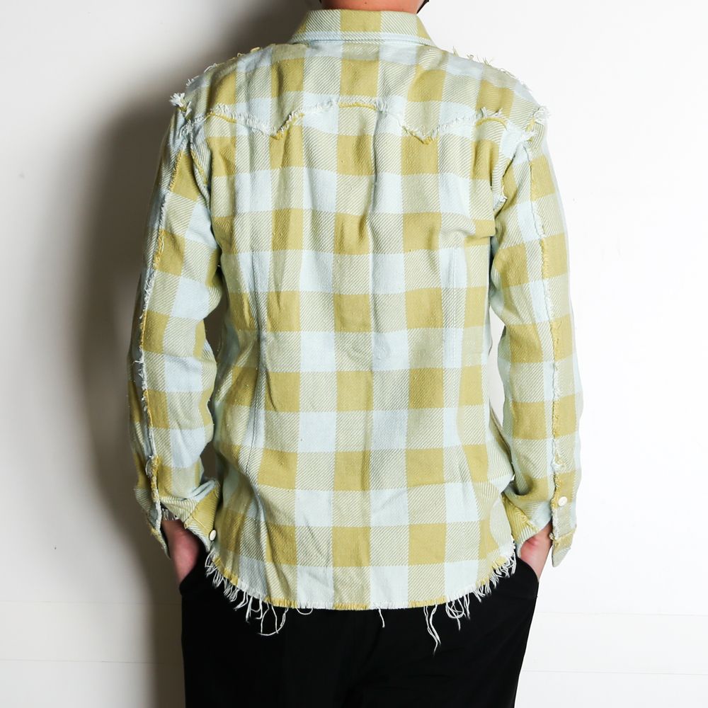 Buffalo PLAID FRINGE SHIRTS / フリンジ バッファローチェック シャツ / TSH-F2105