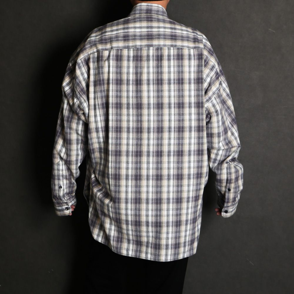 Check Long Sleeve Shirt - Black / チェック ロングスリーブ シャツ / J17SH186