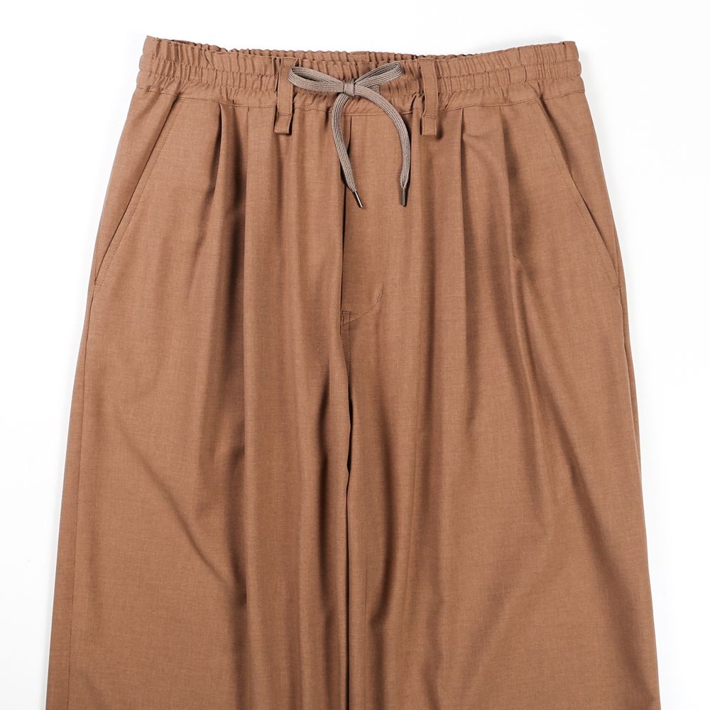 WORSTED WOOL-LIKE TWILL PT / 2タックワイドイージーパンツ / 478214