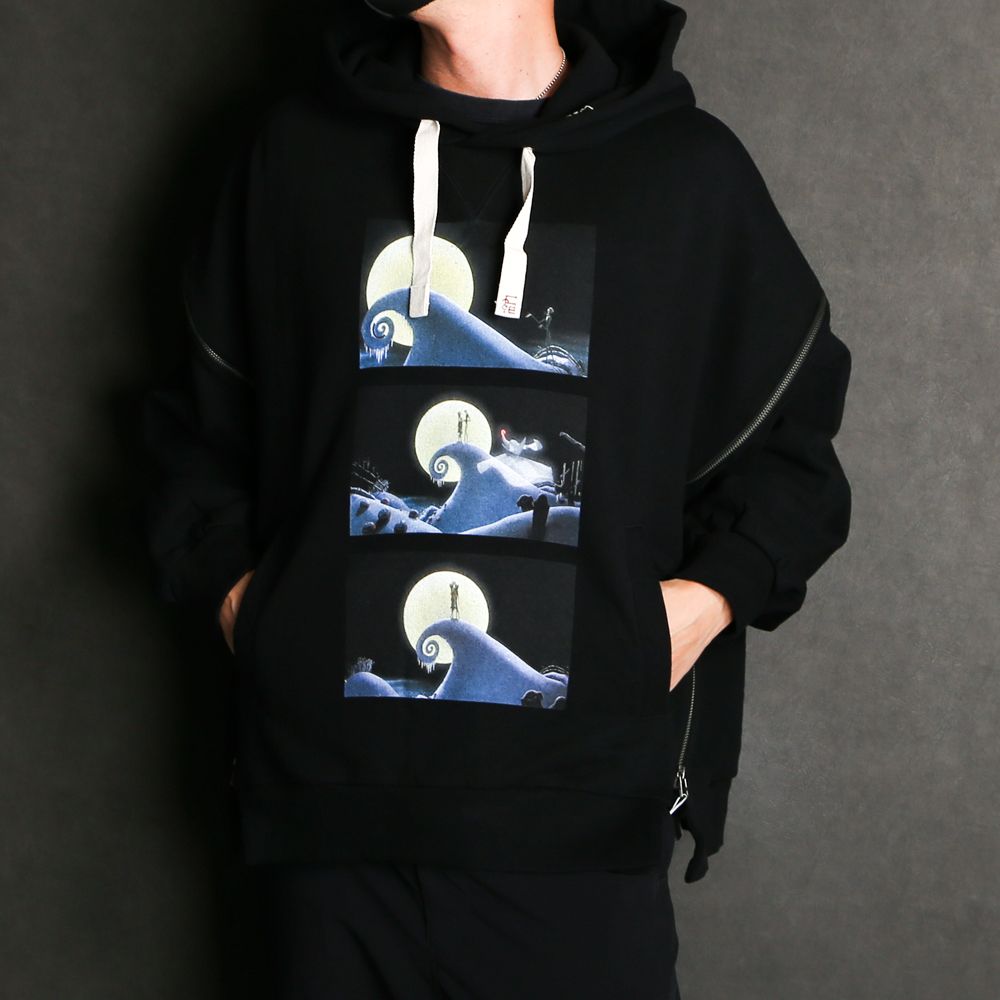 FACETASM - NIGHTMARE BEFORE CHRISTMAS ZIPPER HOODIE ROMANTIC