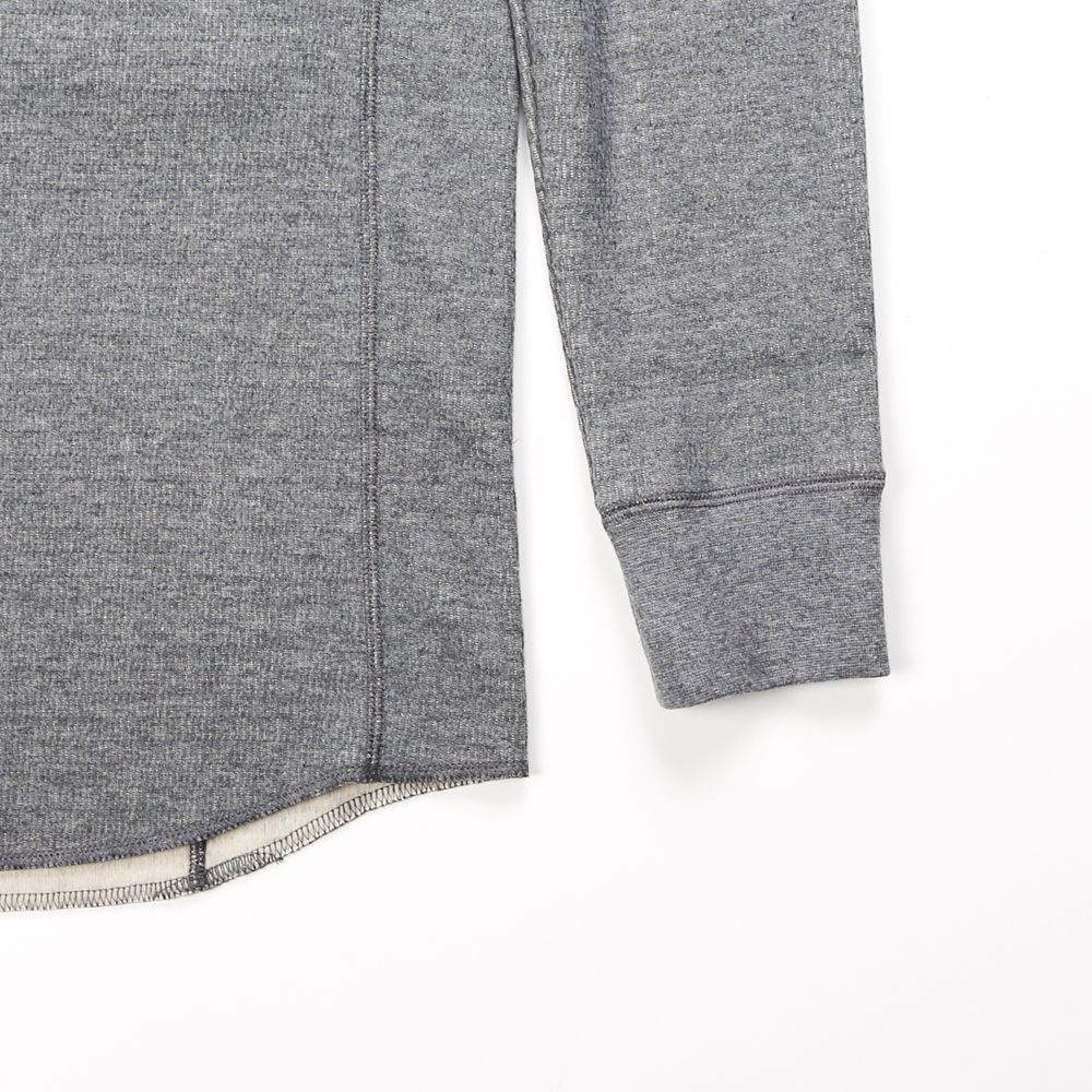 henley long-T(back boa) / ボアフリース ヘンリーネックTシャツ / 7907 lj88s