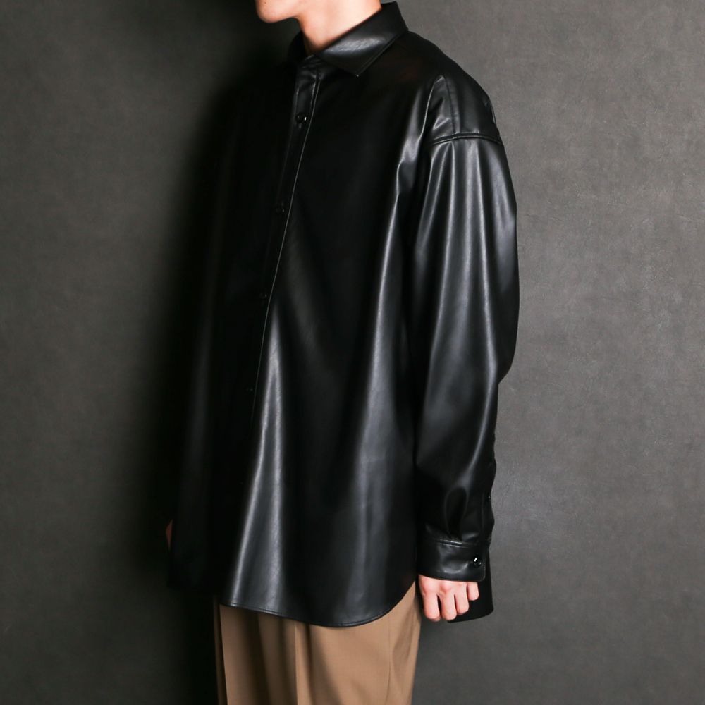 SYNTHETIC LEATHER SH / シンセティックレザー シャツ / 379108