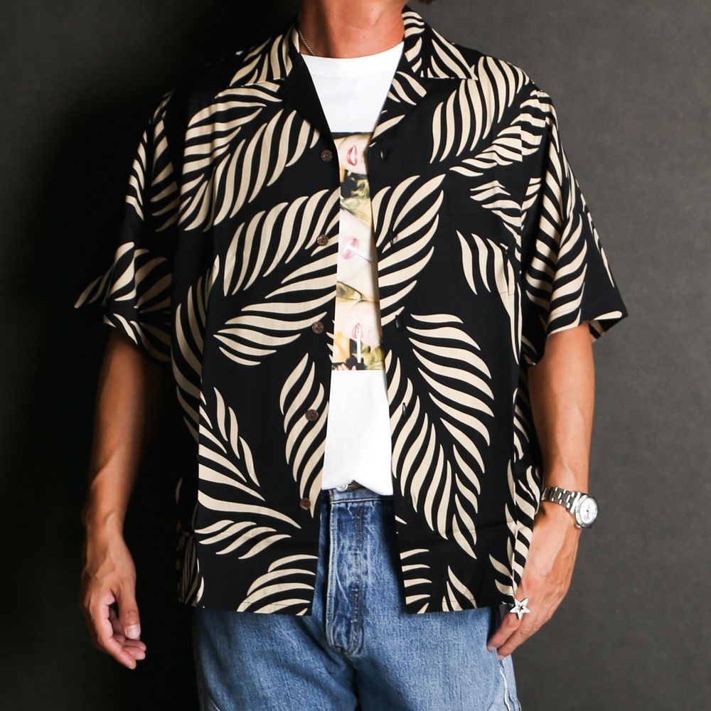 MINEDENIM - WACKOMARIA × MINEDENIM / Hawaiian Shirt - BEI