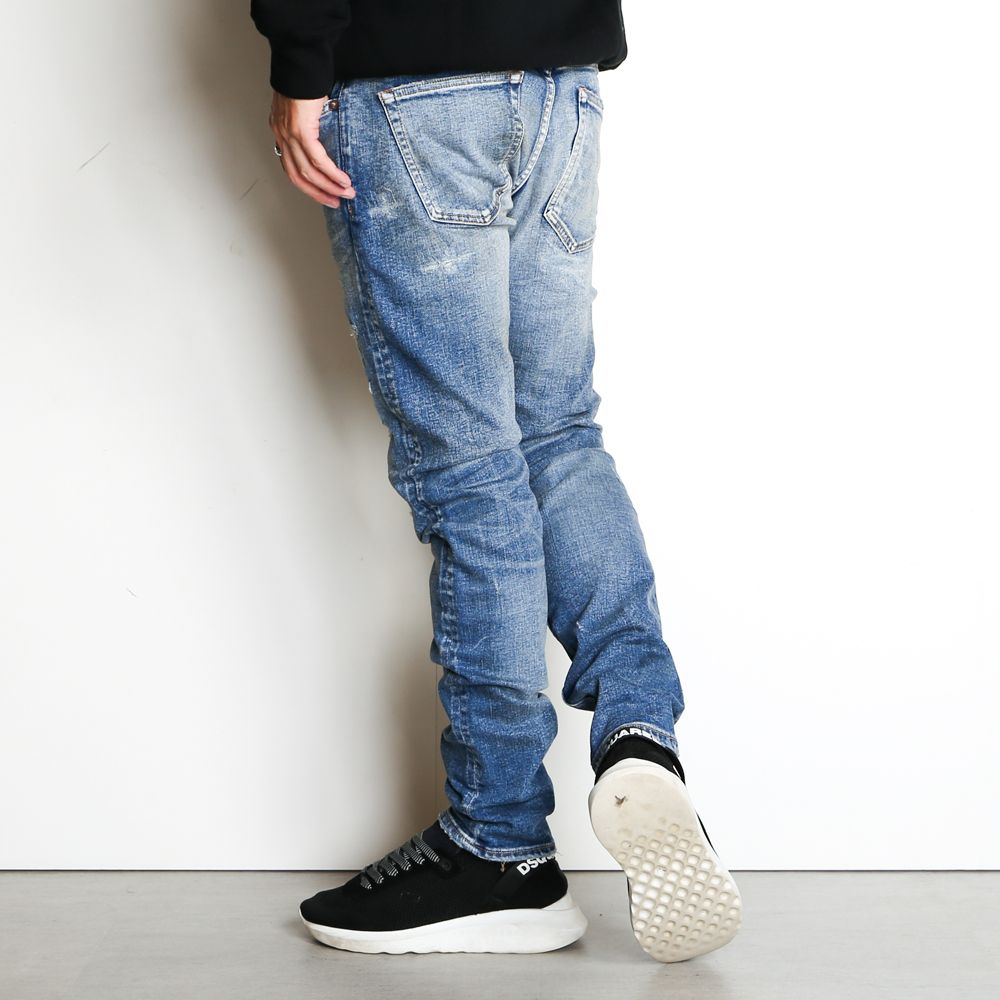 TMT - HYBRID-STRETCH DENIM 5P TIGHT TAPERED(DAMEGE