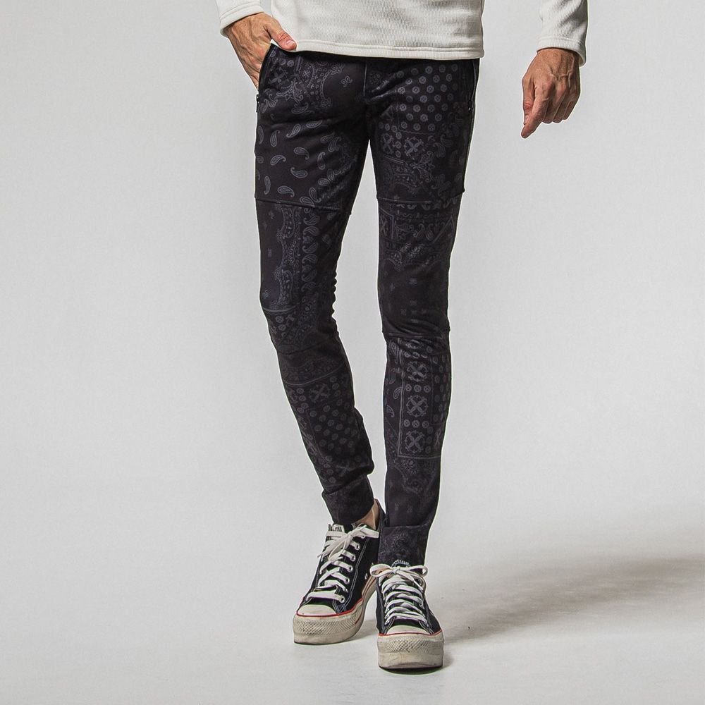 Johnson LINE HEAT PT - paisley BK / ジョンソンラインヒートパンツ / RC38-ST-009H