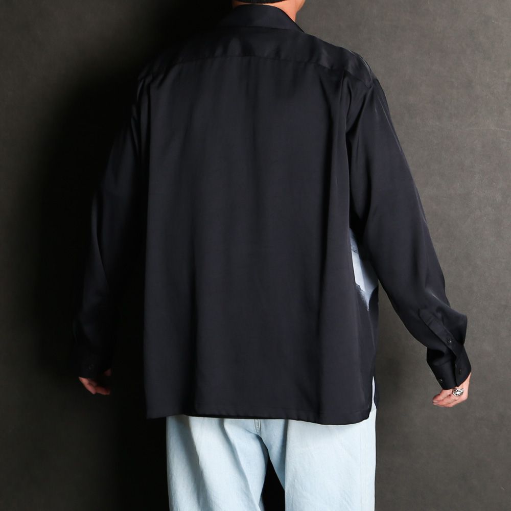 "FLOWER PRINT" SHIRTS - BLACK / シャツ / TA24AW-SH026