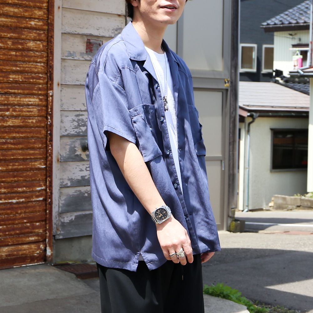 TE TWILL WIDE WESTERN H/S SH / ウエスタンヨーク ワイドシルエットシャツ / 379116