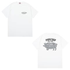 PORK BACK TEE - WHITE / ショートスリーブTシャツ