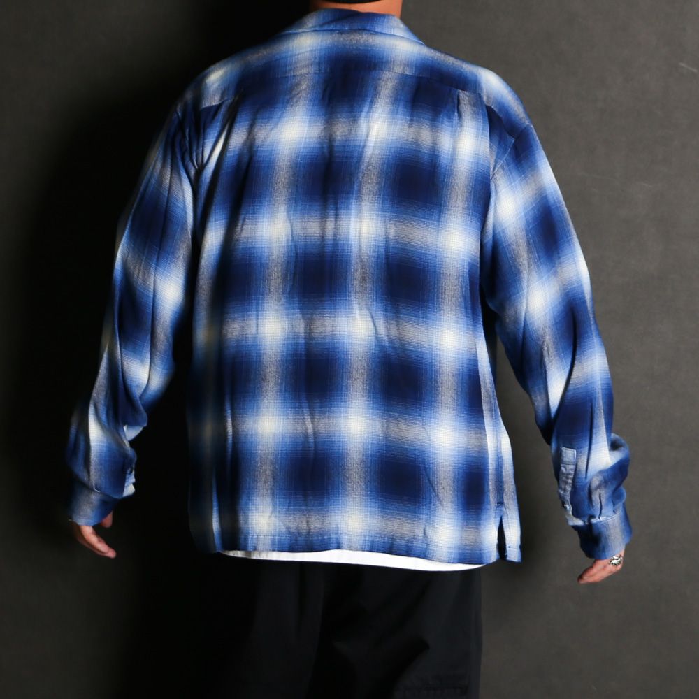 R.Flannel Ombre Open Collar SH - BPT / 2604-5002