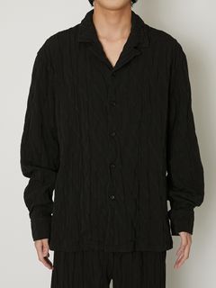 "COTTON PLEATS" SHIRTS / オープンカラーシャツ / TA23AW-SH024