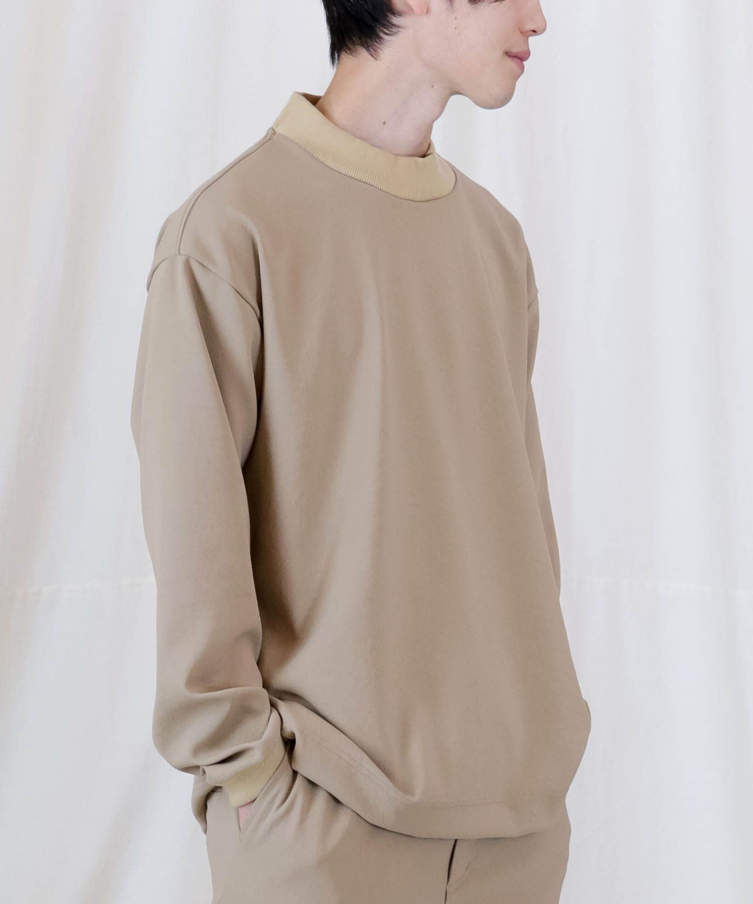 FULLDULL MOCK NECK L/S T / モックネック プルオーバーシャツ / 379111