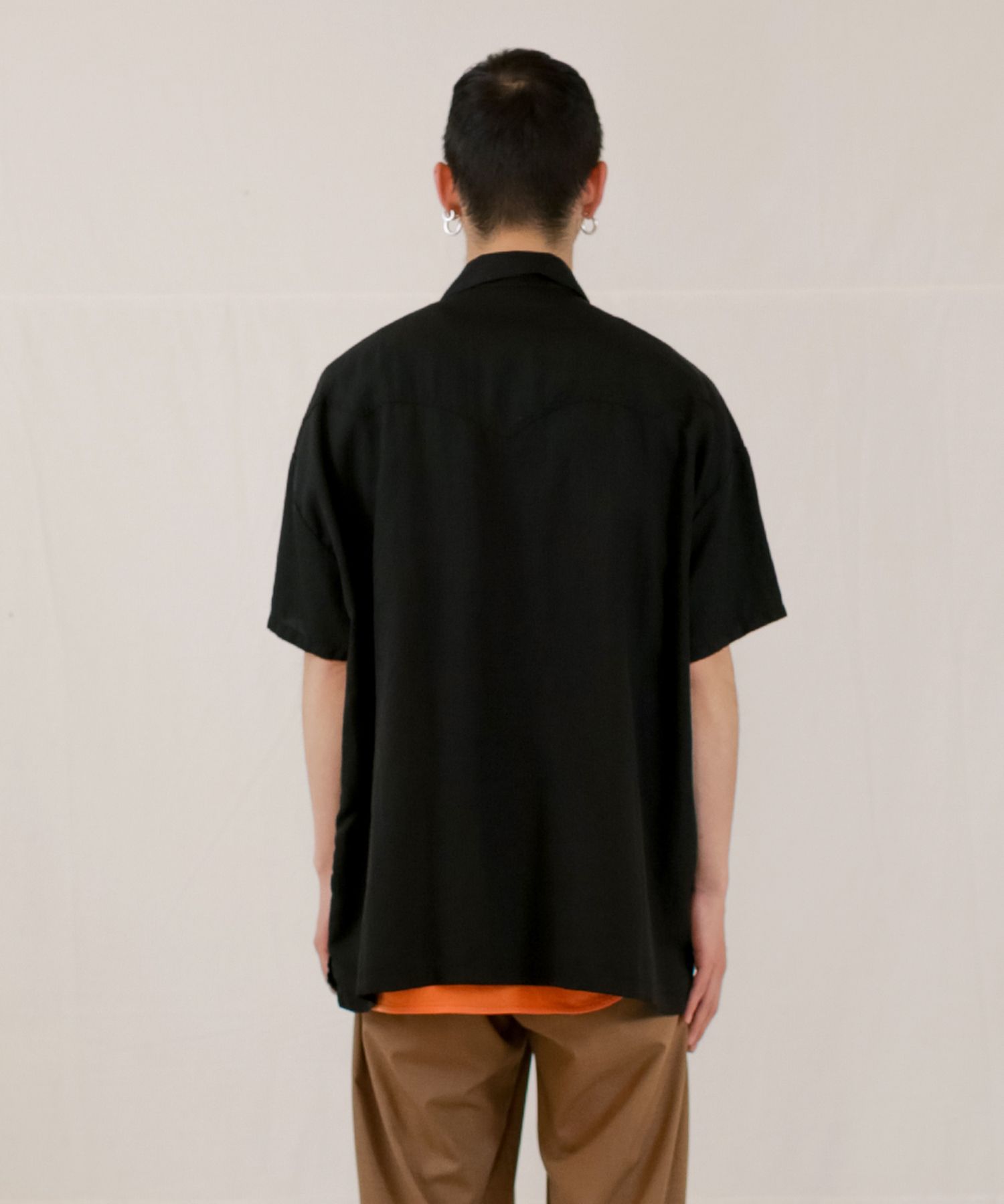 TE TWILL WIDE WESTERN H/S SH / ウエスタンヨーク ワイドシルエットシャツ / 379116