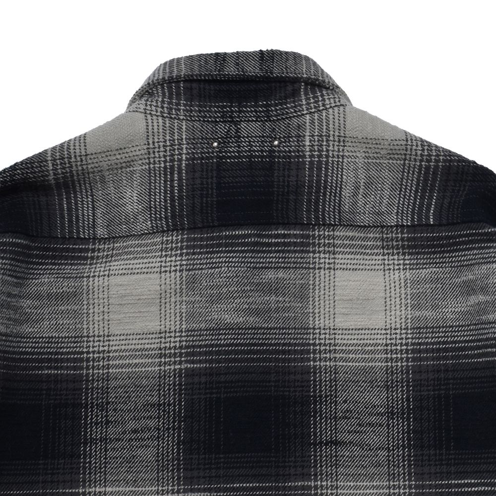 Heavy Cotton Flannel Ombre Work Shirt  - BLT / MDFBF09503