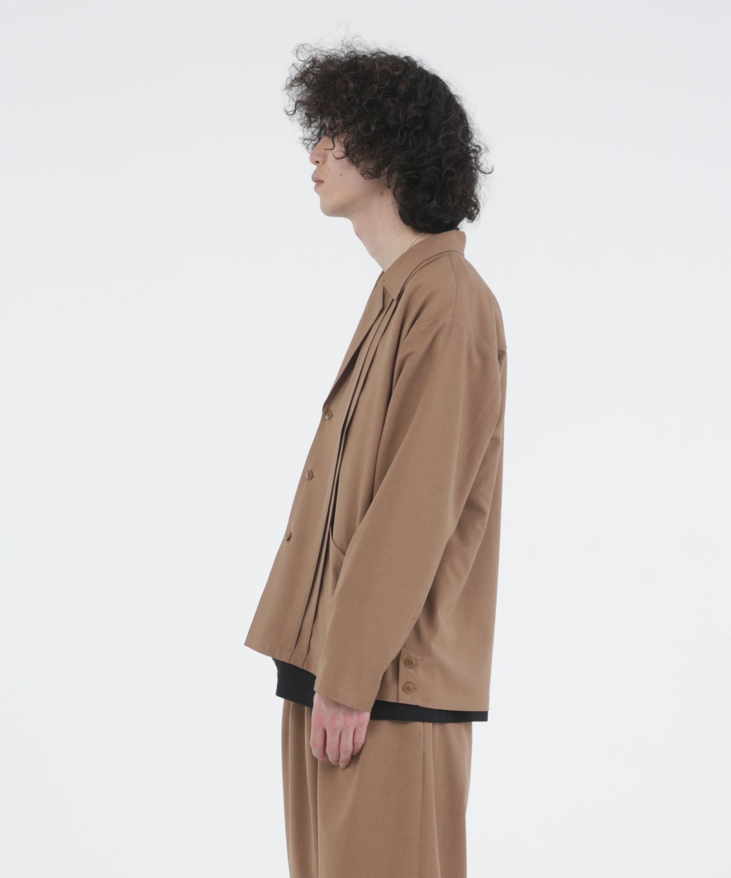 WORSTED WOOL-LIKE TWILL JK / シャツジャケット / 378205